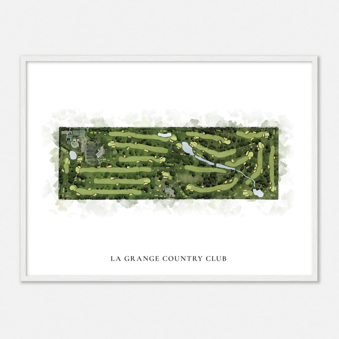 Print of La Grange Country Club Classic Map