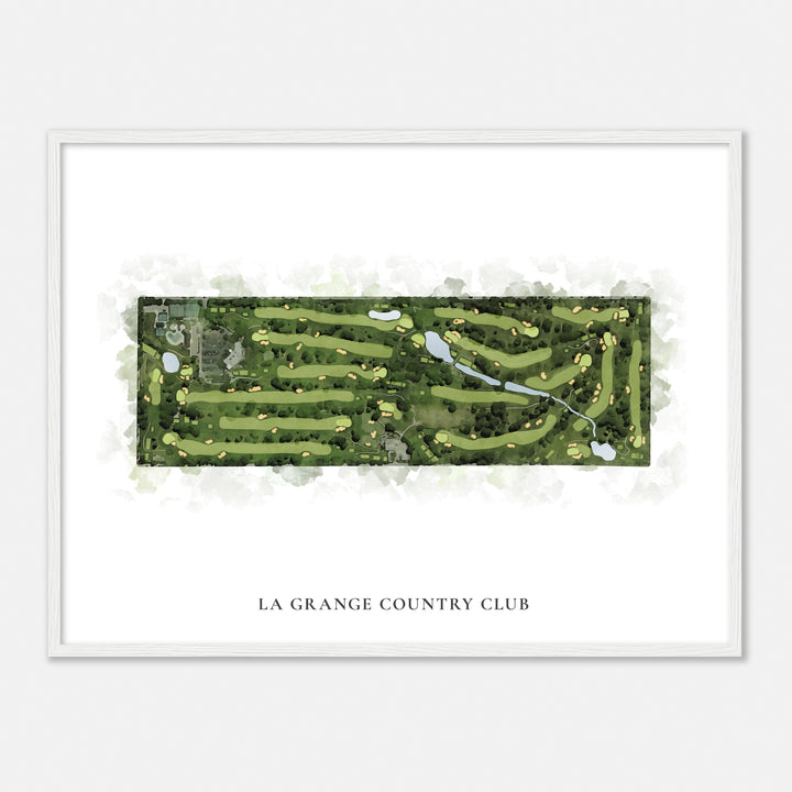 Print of La Grange Country Club Classic Map