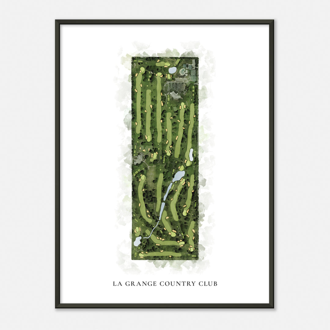 Print of La Grange Country Club Classic Map