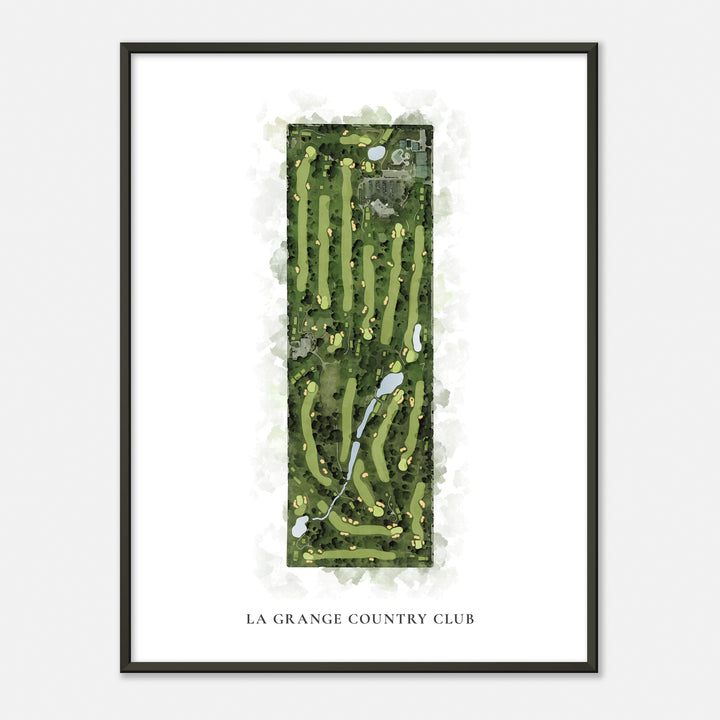 Print of La Grange Country Club Classic Map