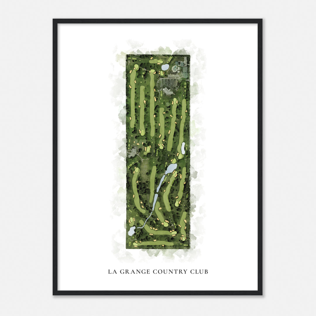 Print of La Grange Country Club Classic Map