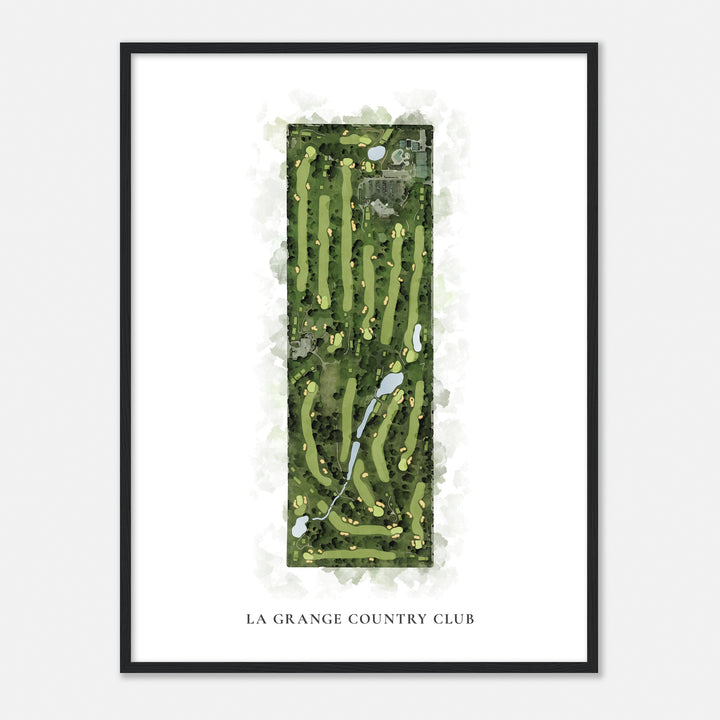 Print of La Grange Country Club Classic Map