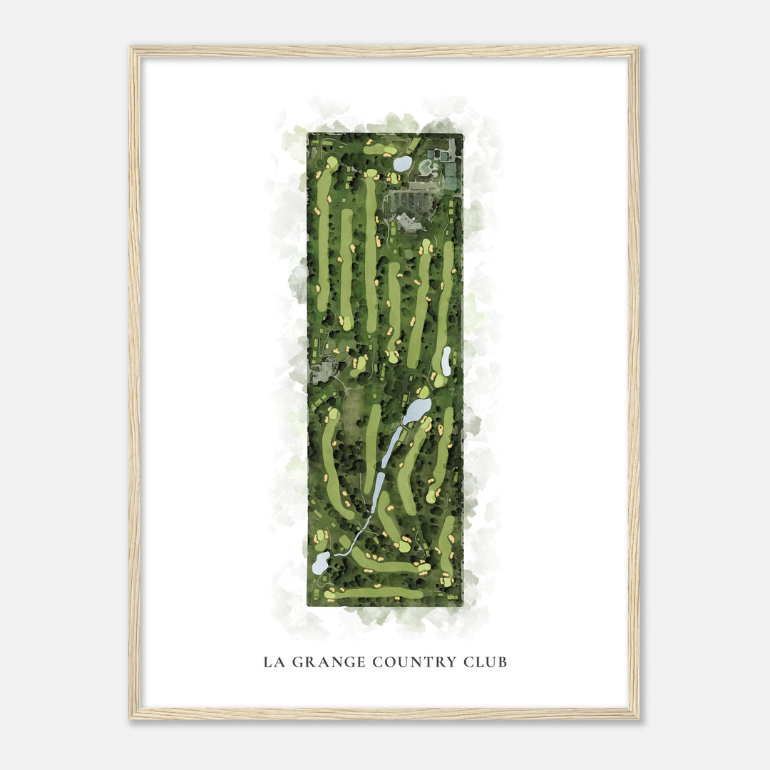 Print of La Grange Country Club Classic Map