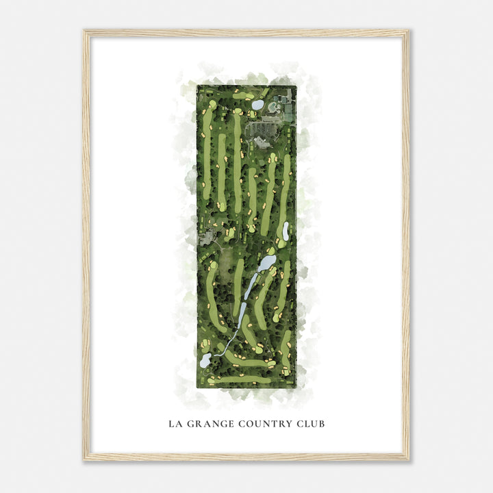 Print of La Grange Country Club Classic Map