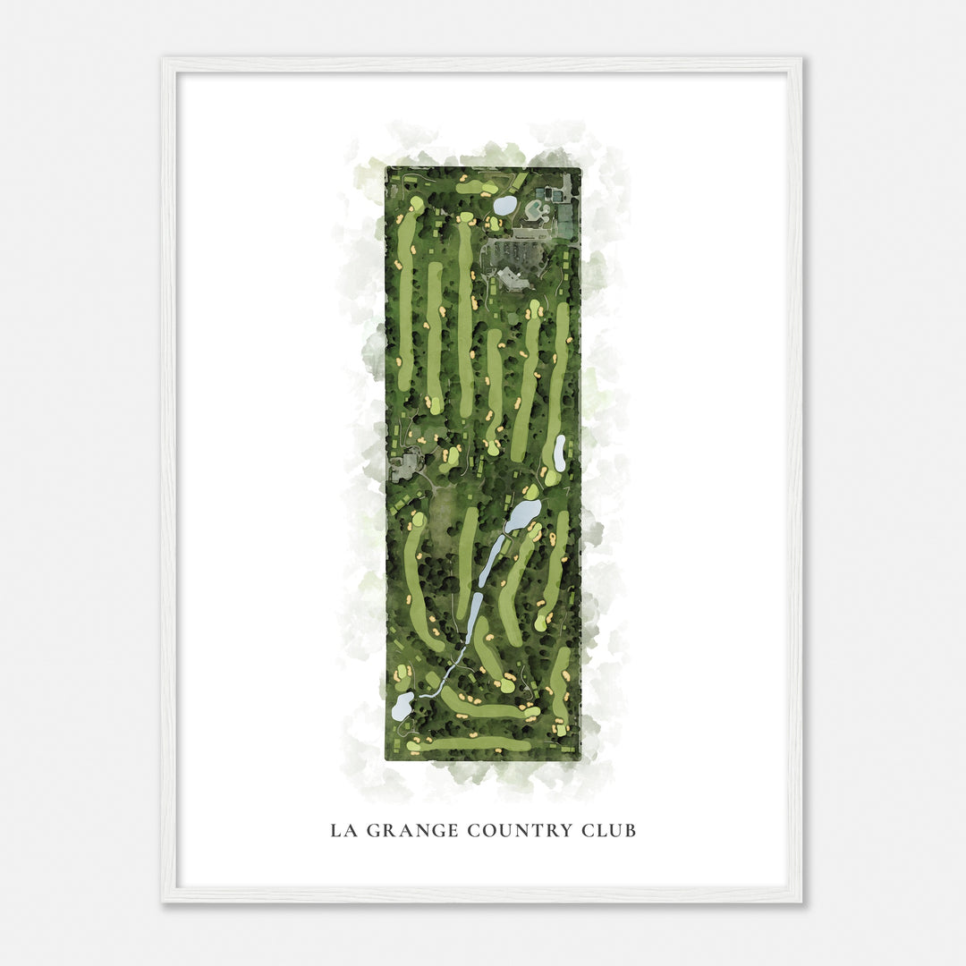 Print of La Grange Country Club Classic Map