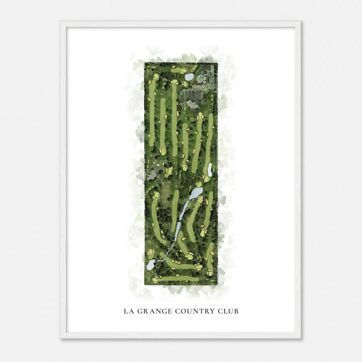 Print of La Grange Country Club Classic Map