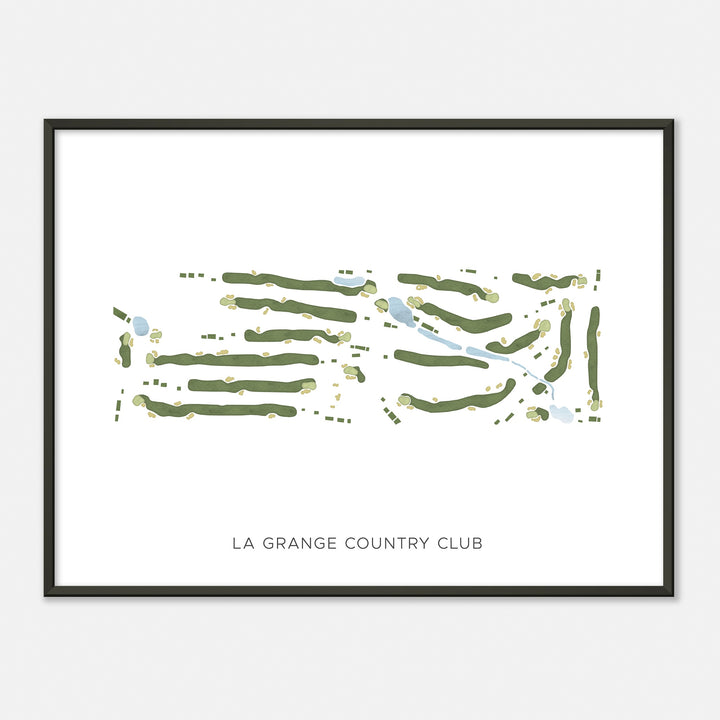 Print of La Grange Country Club Modern Map