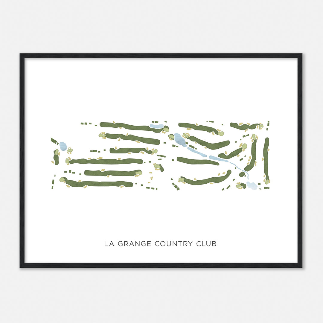 Print of La Grange Country Club Modern Map