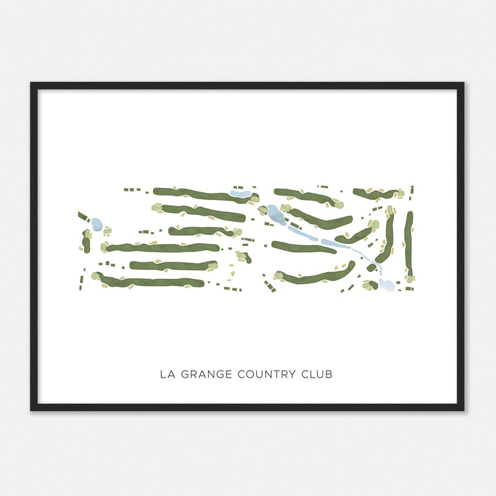 Print of La Grange Country Club Modern Map