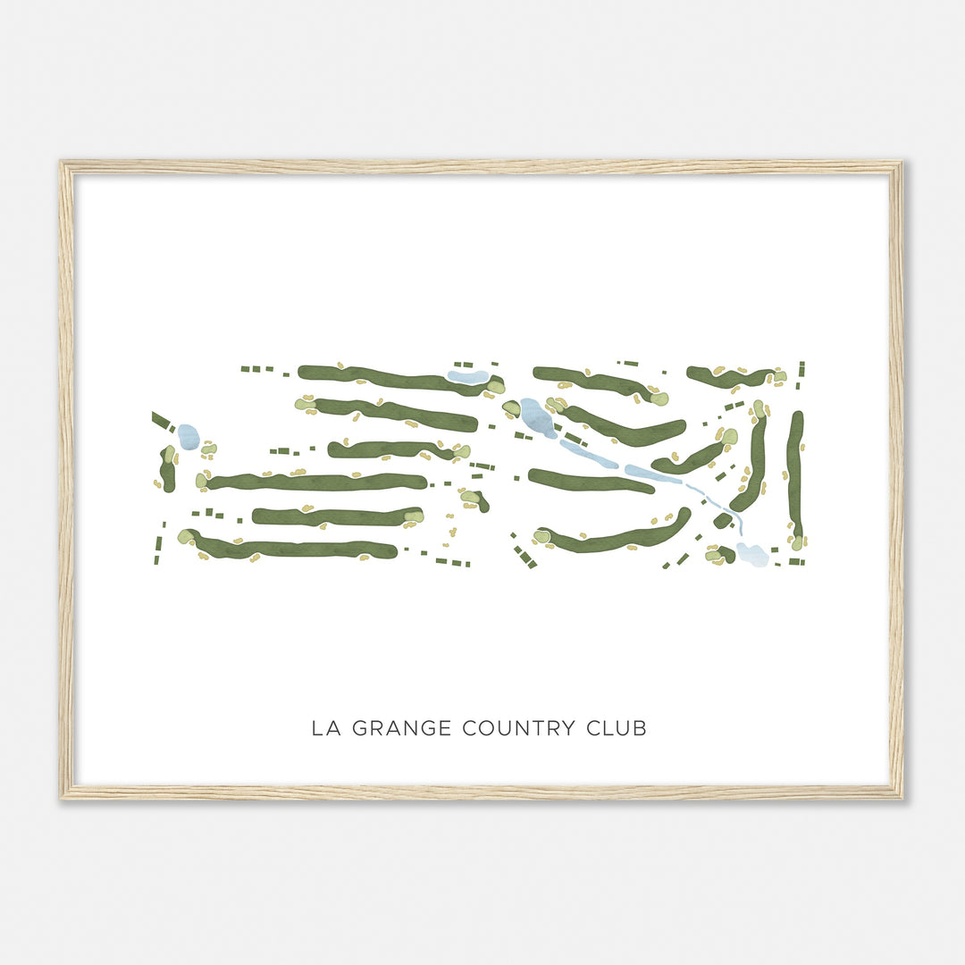 Print of La Grange Country Club Modern Map