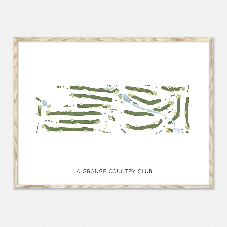 Print of La Grange Country Club Modern Map