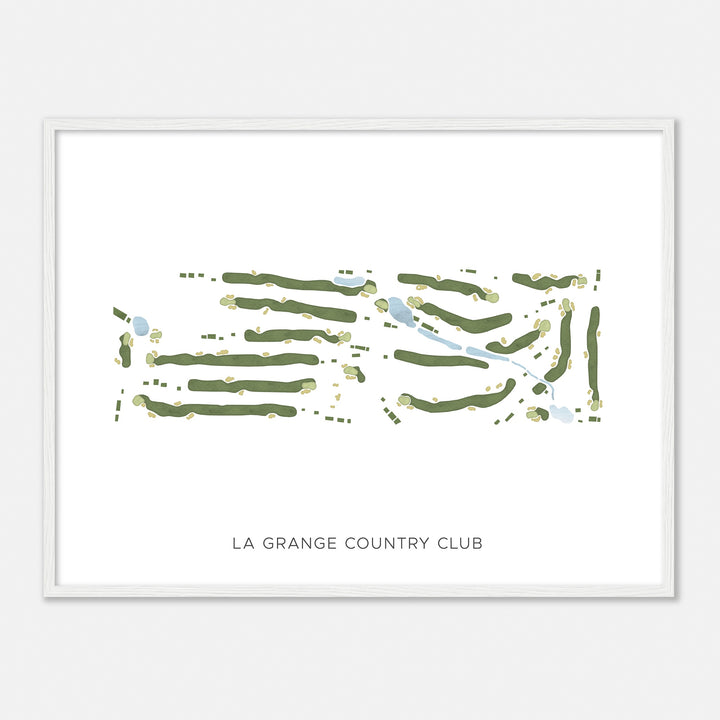 Print of La Grange Country Club Modern Map