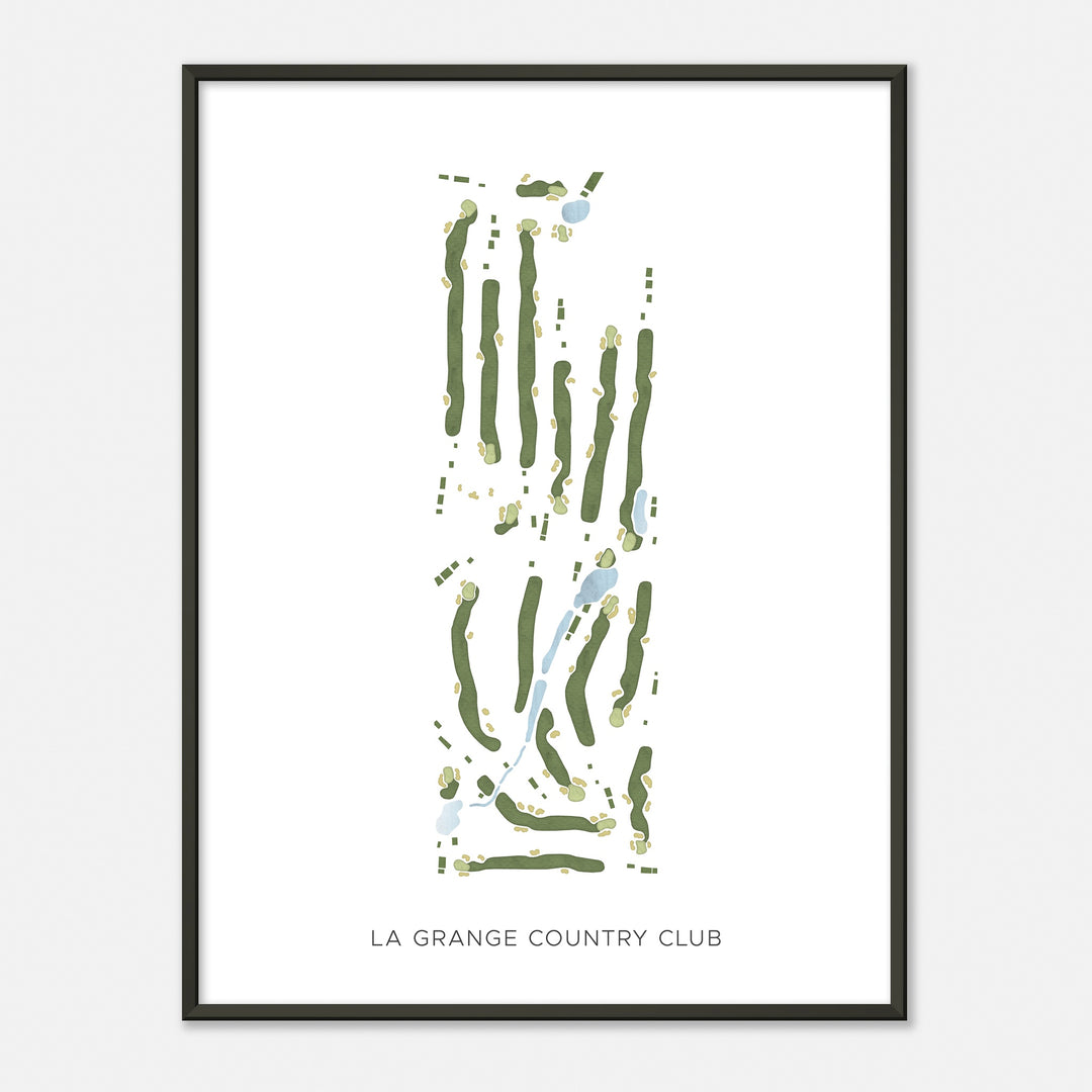Print of La Grange Country Club Modern Map