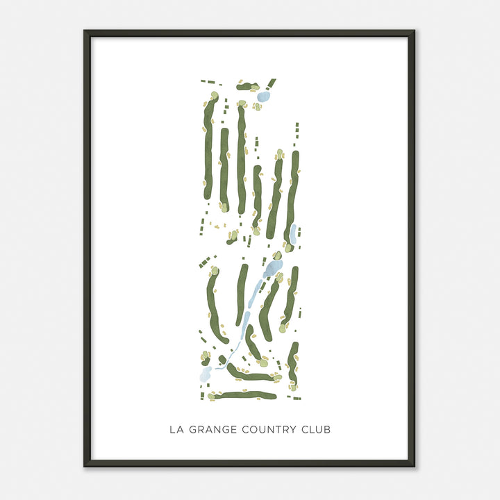 Print of La Grange Country Club Modern Map