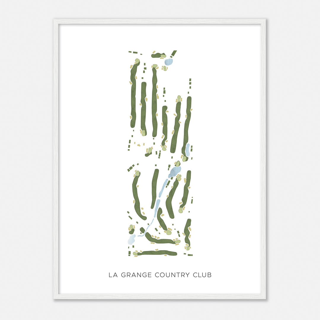Print of La Grange Country Club Modern Map