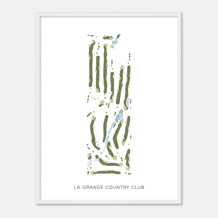 Print of La Grange Country Club Modern Map