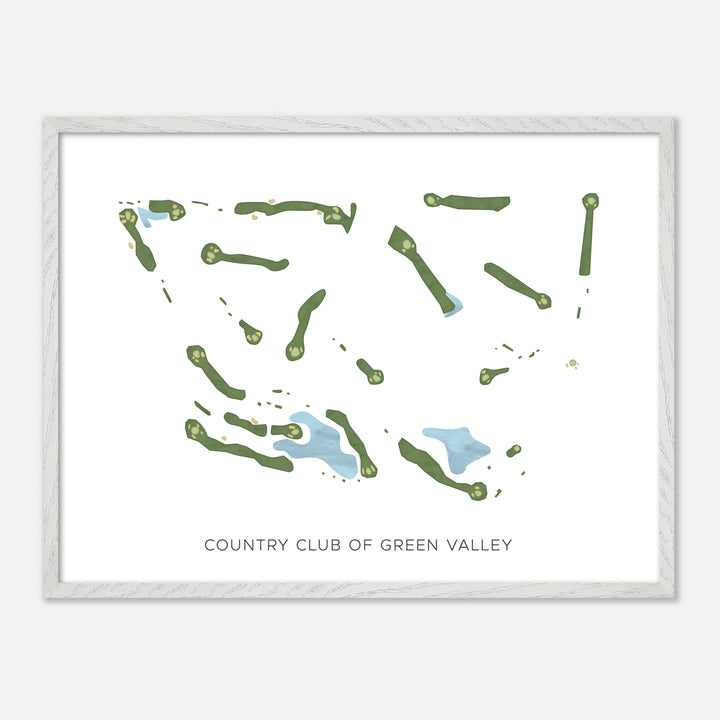 Print of Country Club Of Green Valley Modern Map