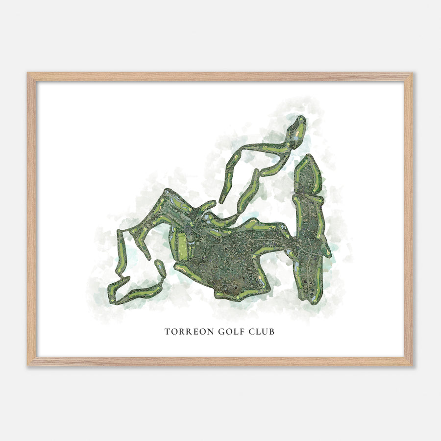 Print of Torreon Golf Club Classic Map