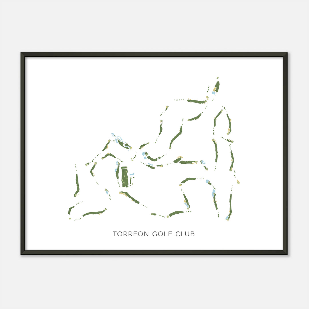 Print of Torreon Golf Club Modern Map