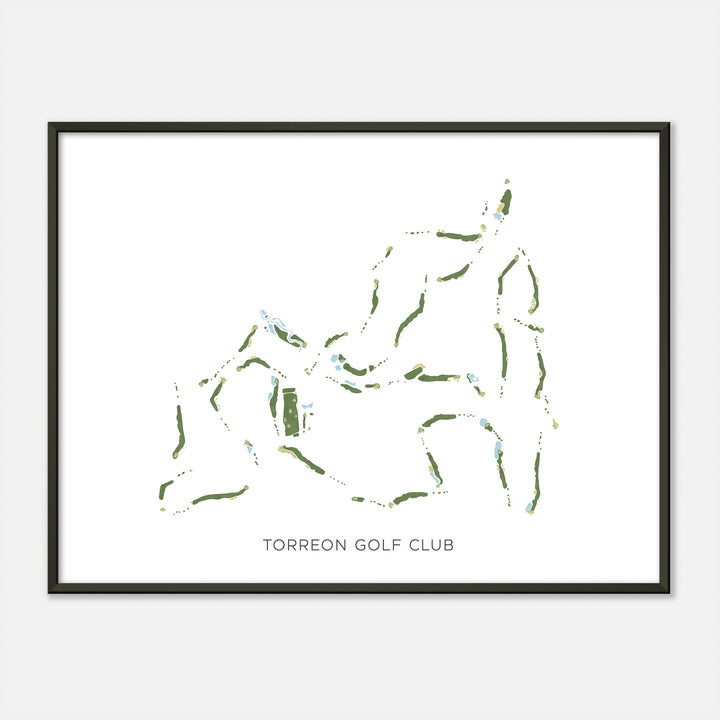 Print of Torreon Golf Club Modern Map