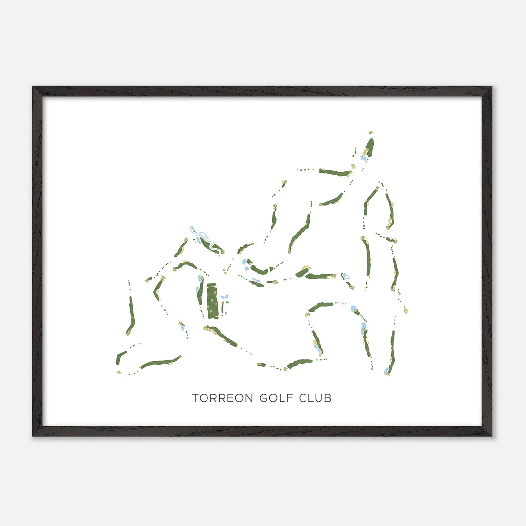 Print of Torreon Golf Club Modern Map
