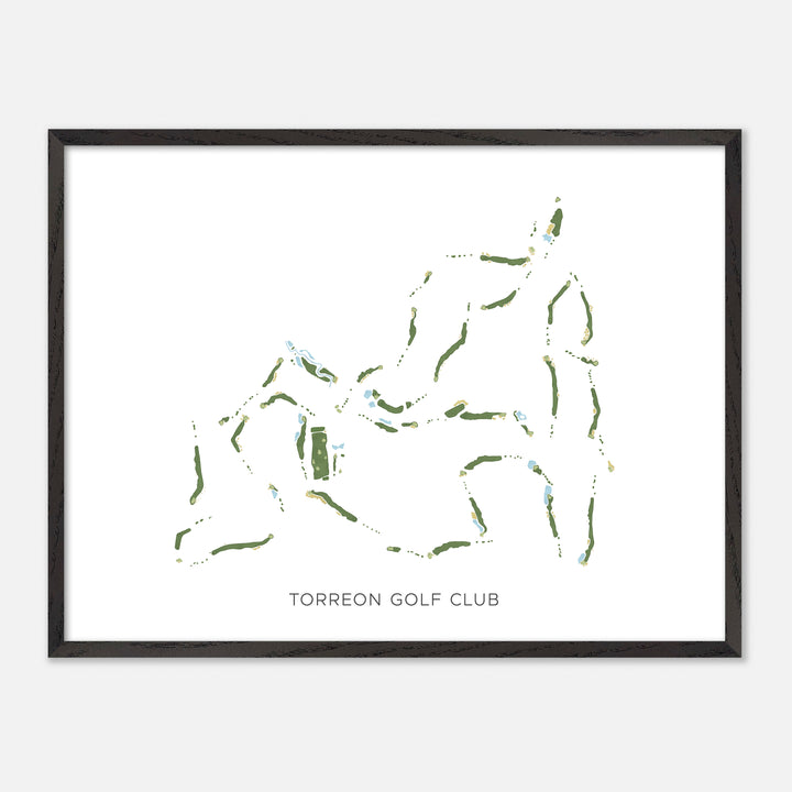 Print of Torreon Golf Club Modern Map