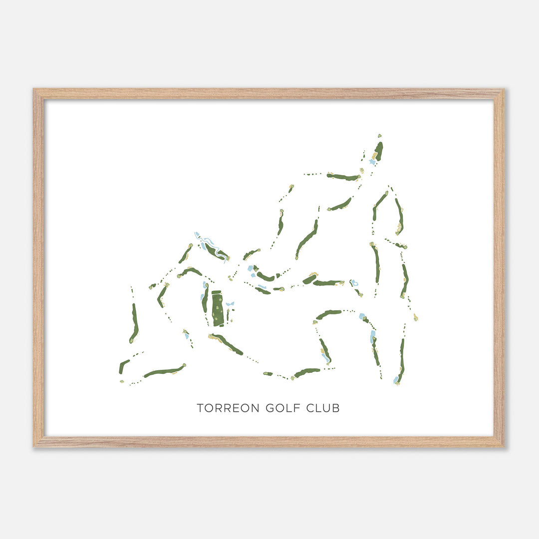 Print of Torreon Golf Club Modern Map