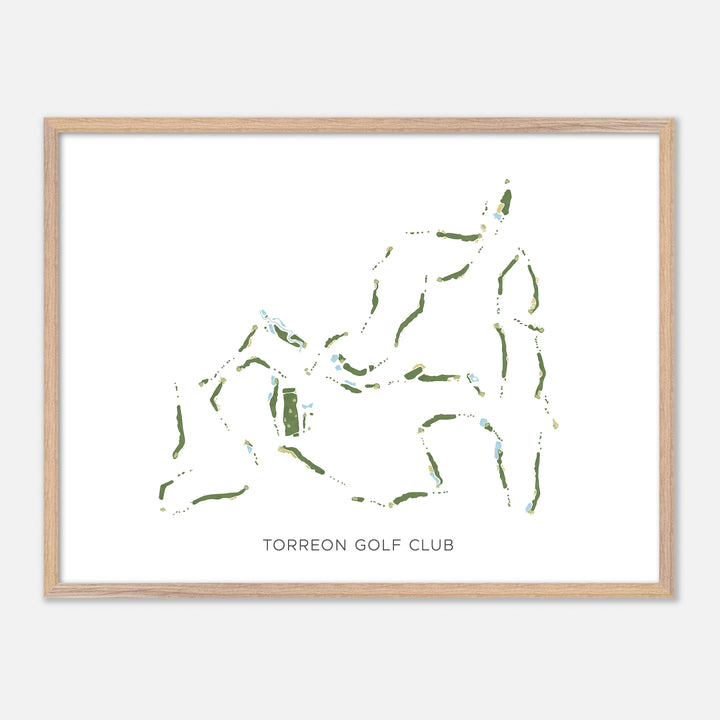 Print of Torreon Golf Club Modern Map