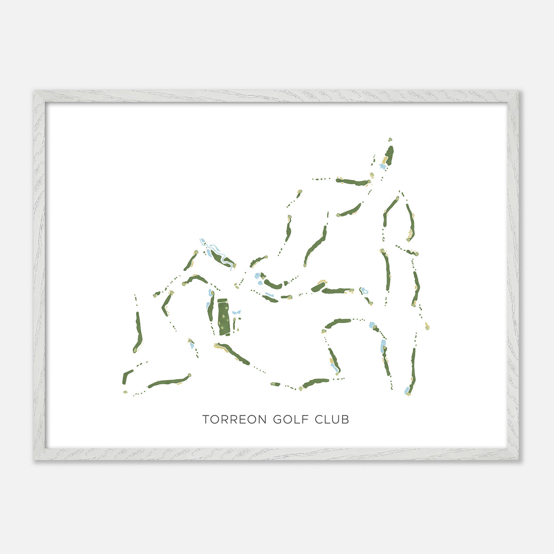 Print of Torreon Golf Club Modern Map
