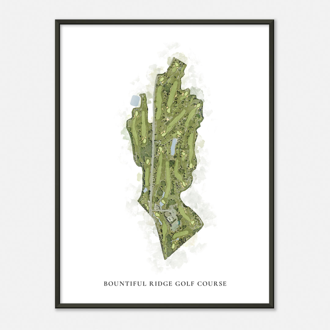 Print of Bountiful Ridge Golf Course Classic Map