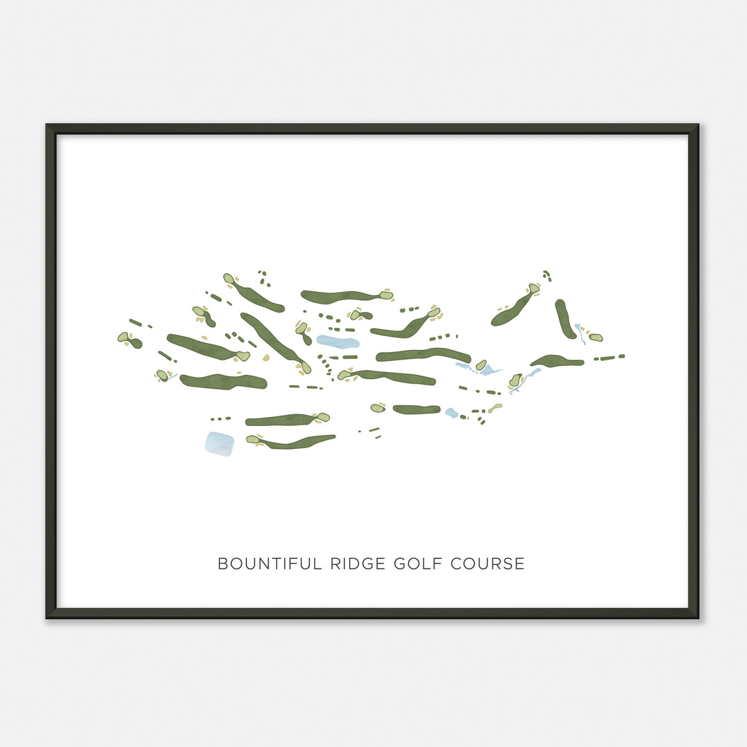 Print of Bountiful Ridge Golf Course Modern Map