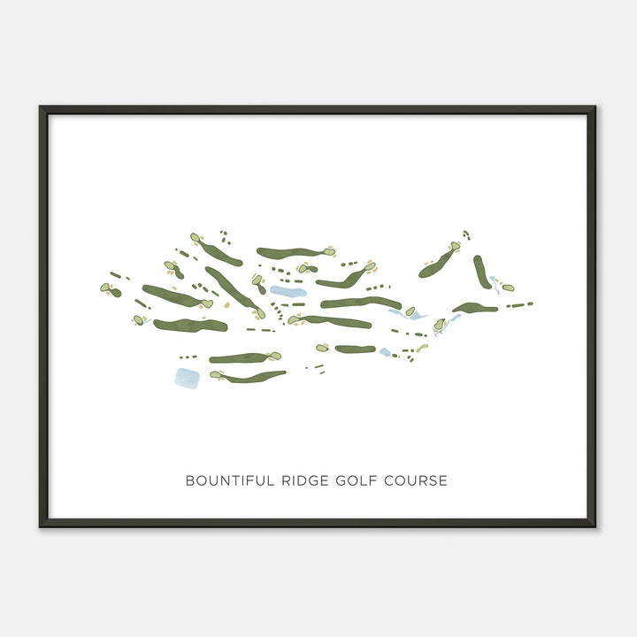 Print of Bountiful Ridge Golf Course Modern Map