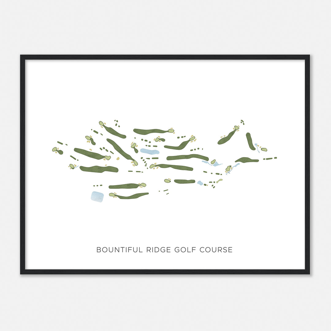 Print of Bountiful Ridge Golf Course Modern Map