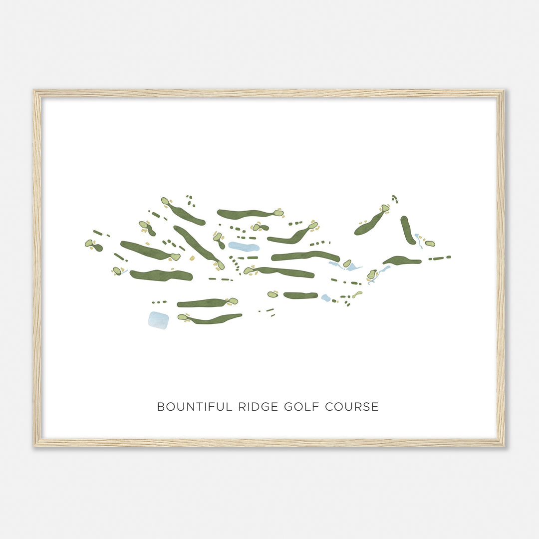 Print of Bountiful Ridge Golf Course Modern Map