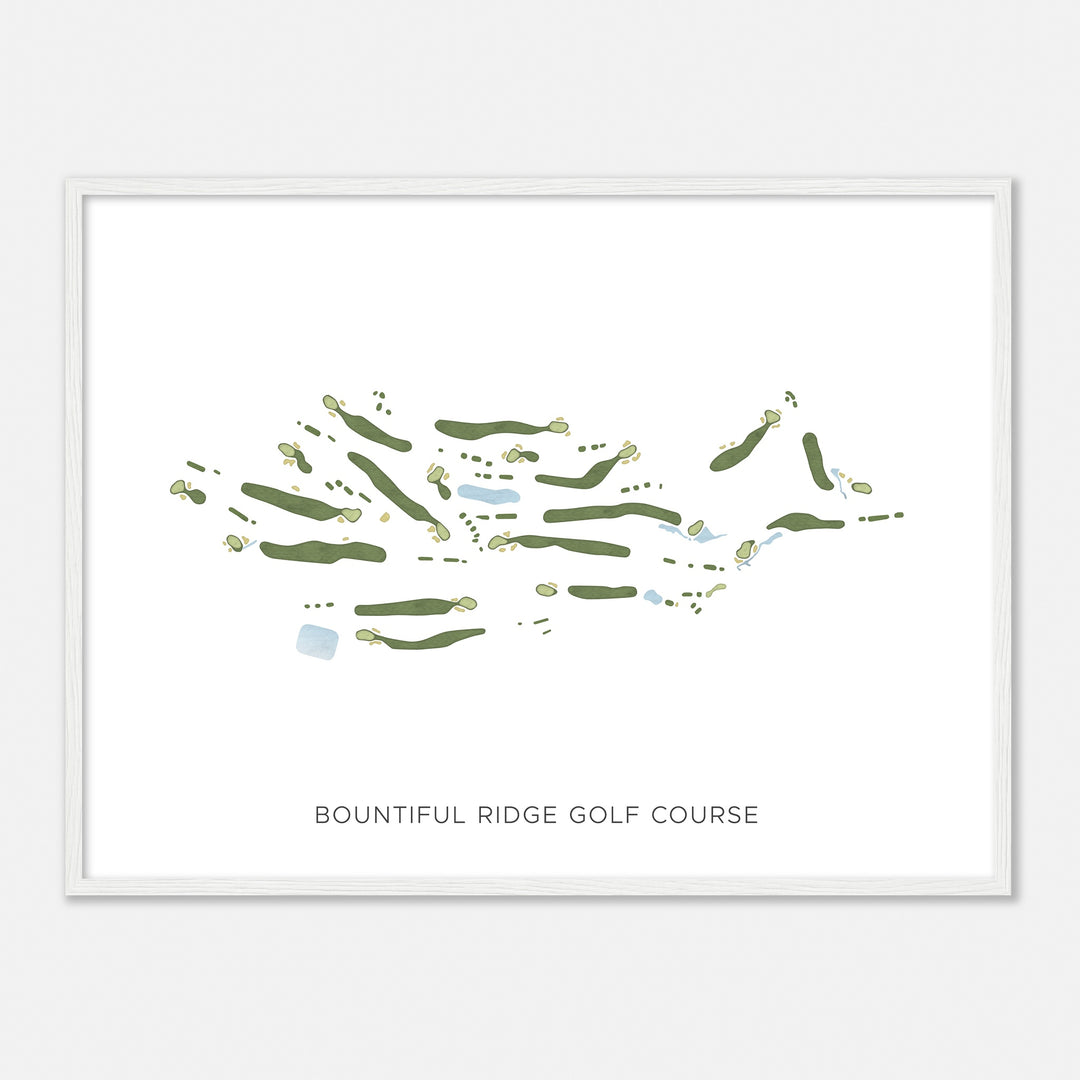 Print of Bountiful Ridge Golf Course Modern Map