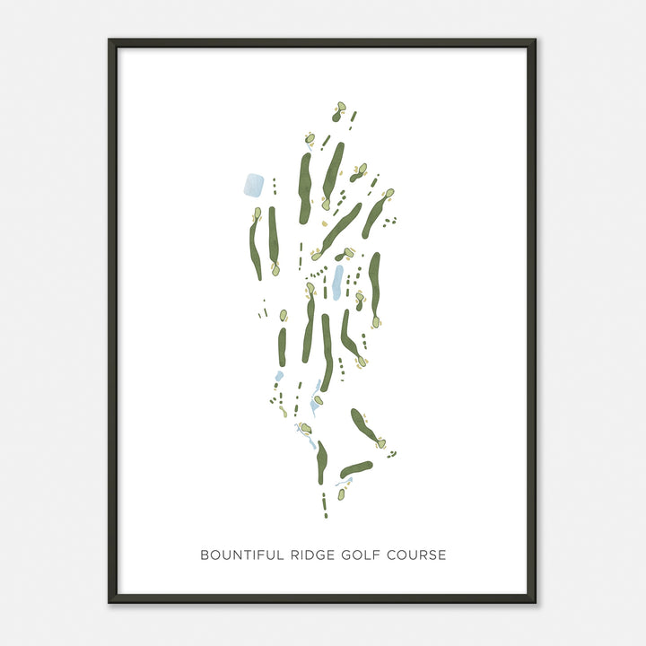 Print of Bountiful Ridge Golf Course Modern Map