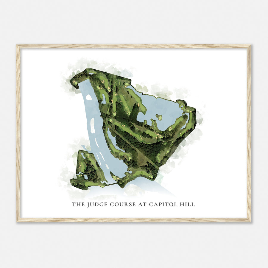 Print of The Judge Course At Capitol Hill Classic Map