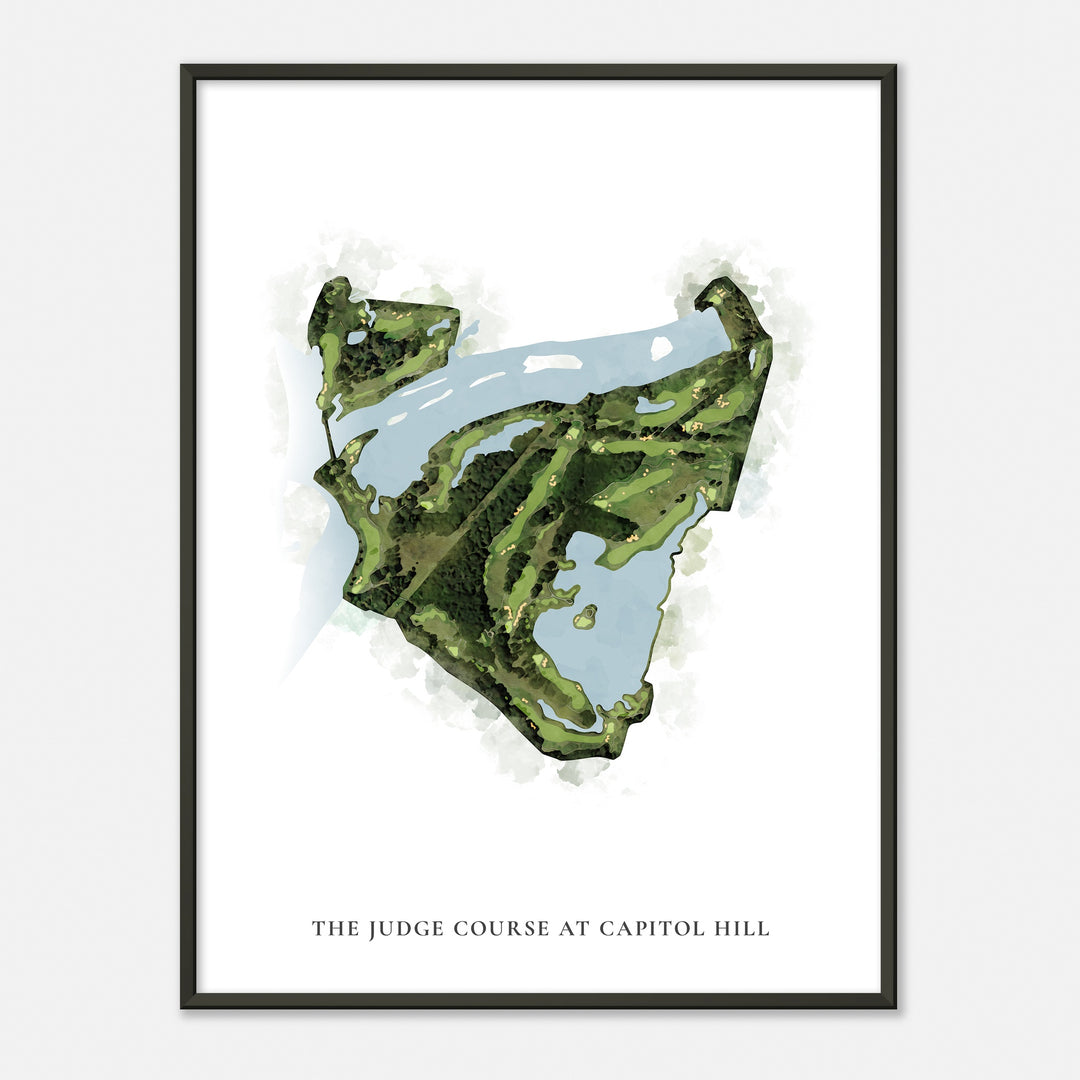Print of The Judge Course At Capitol Hill Classic Map