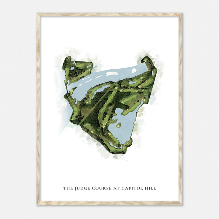Print of The Judge Course At Capitol Hill Classic Map