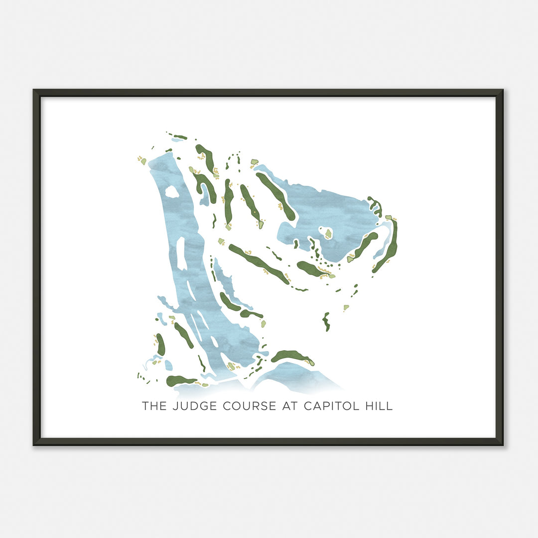 Print of The Judge Course At Capitol Hill Modern Map