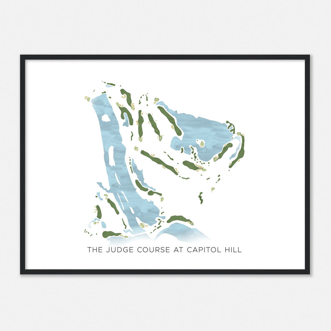 Print of The Judge Course At Capitol Hill Modern Map