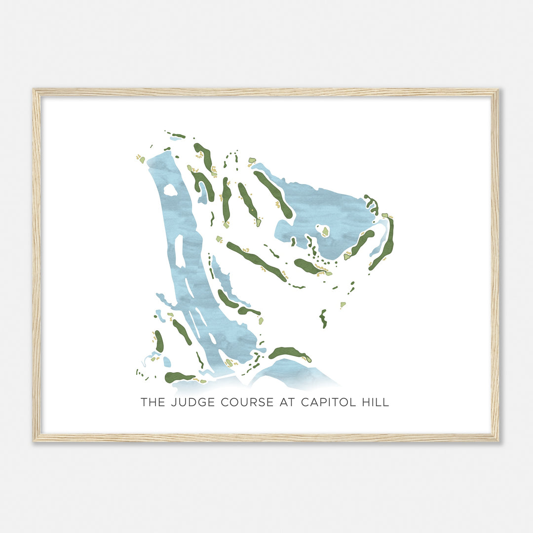 Print of The Judge Course At Capitol Hill Modern Map