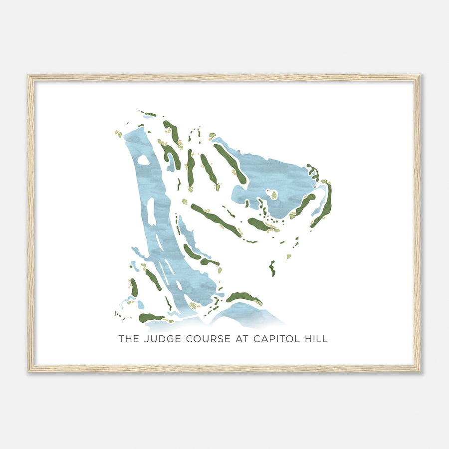 Print of The Judge Course At Capitol Hill Modern Map