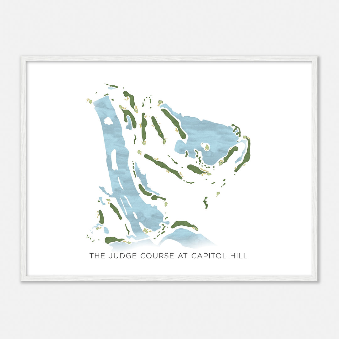 Print of The Judge Course At Capitol Hill Modern Map