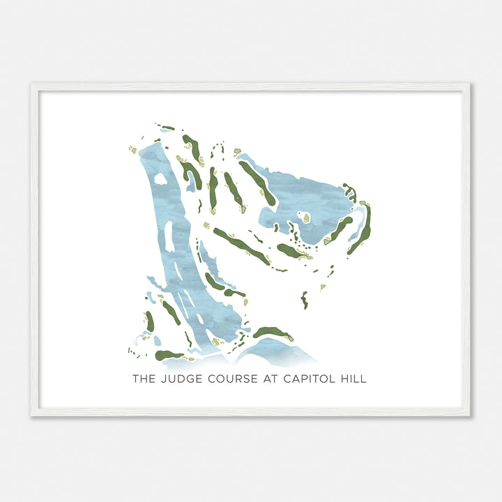 Print of The Judge Course At Capitol Hill Modern Map
