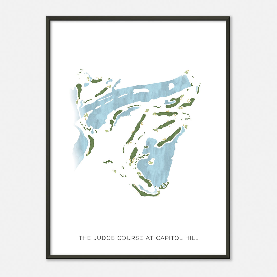 Print of The Judge Course At Capitol Hill Modern Map
