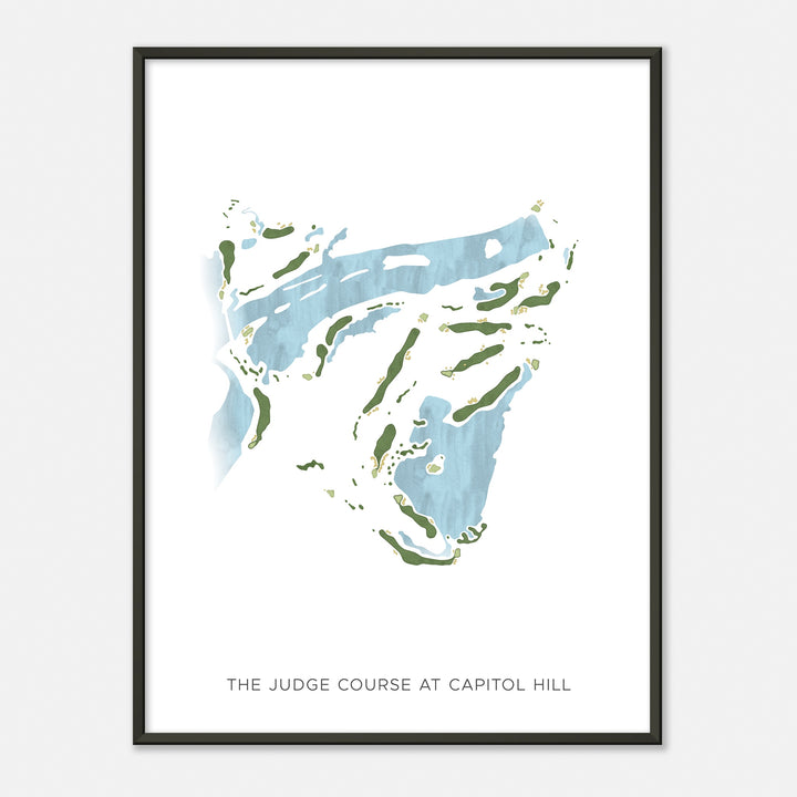 Print of The Judge Course At Capitol Hill Modern Map