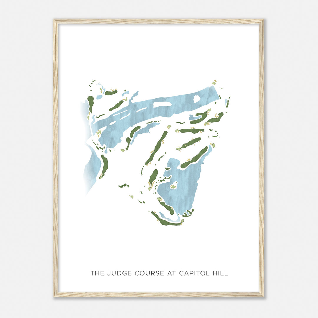 Print of The Judge Course At Capitol Hill Modern Map
