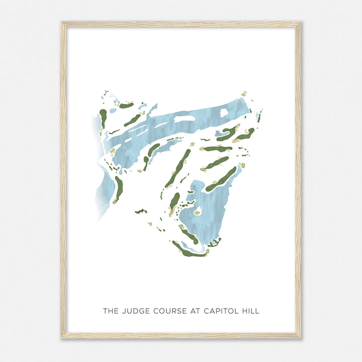 Print of The Judge Course At Capitol Hill Modern Map