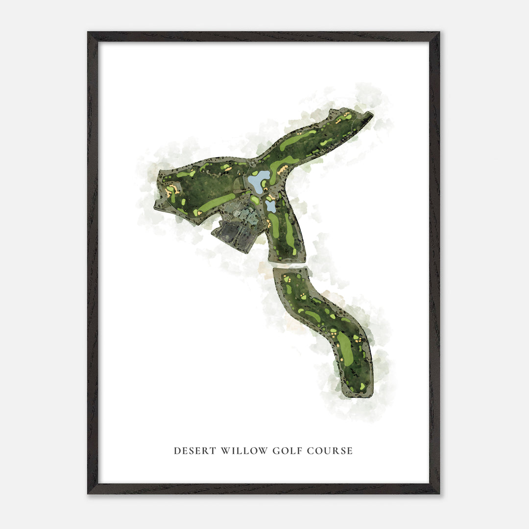 Print of Desert Willow Golf Course Classic Map
